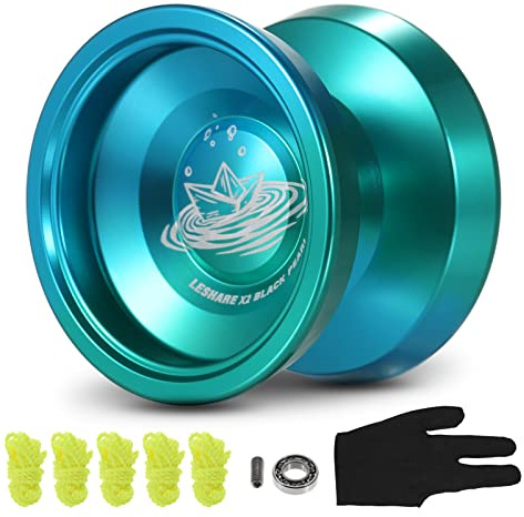 Fesjoy Yo-Yo Boule en Aluminium - Cadeau Compétitif avec Cordes pour Roulements Et
