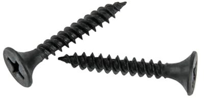 25Pcs M3.5 Carbon Steel Black Cross Recessed Countersunk Flat Head Tapping Screws Wood Screw Wall Nails Drywall Nail (Color : Black 25pcs, Size : M3.5x50mm)