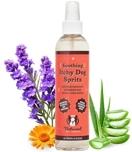 Natural Dog Company Dog Perfume - Itchy Dog Spritz: Ideal Paired with Itchy Dog Shampoo, Long Lasting, 8 Oz Bottle