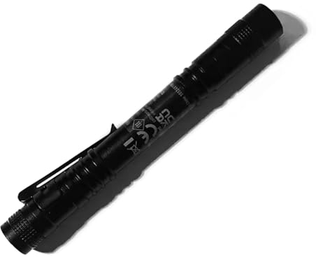 Lepro 365nm UV Torch, Ultraviolet Flashlight, Pen Torch with Clip, High UV Purity, Small Ultraviolet Light Powered by 2 AAA Batteries (Not Included), Black Light Detector for Pet Urine,Invisible Stain