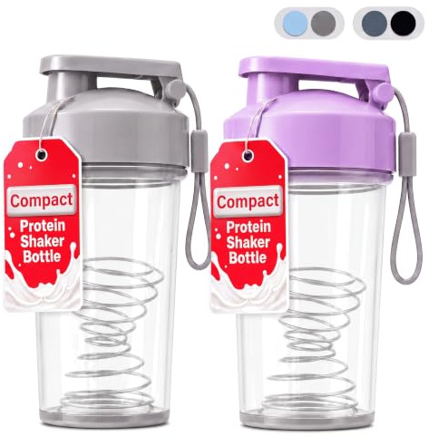 Tilcore Protein Shaker Cup 10 oz - Food-Grade Shaker Cups for Protein Shakes 10 oz - Small Shaker Cups for Protein Shakes, Leakproof Lid Protein Cups Shaker for Gym-goers & Travelers