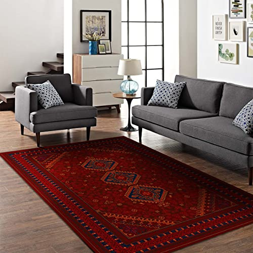 Oriental Area Rug for Living Room & Bedroom | Large & Small Sizes | Affordable, Elegant & Durable |