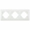 Interruttore da incasso - telaio bianco, 3 elementi, design orizzontale, facile installazione, materiale resistente e durevole