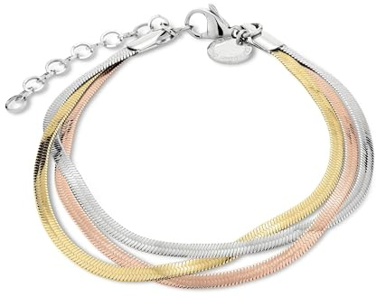 LIEBESKIND BERLIN Damen Sleekchain Armband– Edelstahl Armkette in verschiedenen Farben und Längen, größenverstellbar – zeitlos, modern und vielseitig kombinierbares Schmuckstück