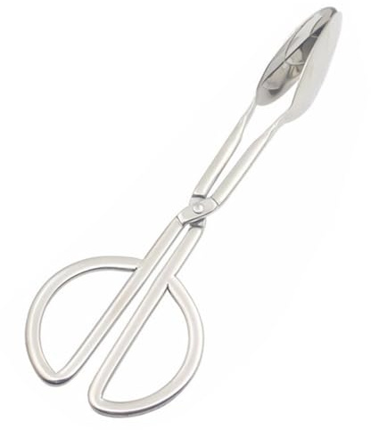 FUNNETOYU Pinzas y Agarre Estable de Acero Inoxidable para Servir Comida de Cocina Diseño Antideslizante Ideales para Ensaladas, Barbacoas y Pan