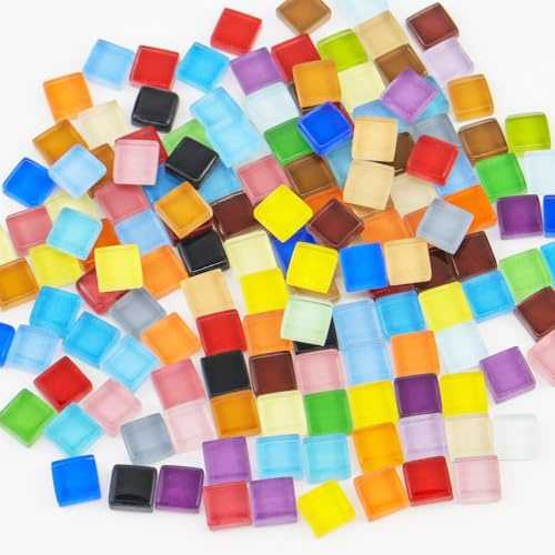 alwaiiz 1 kg di pietre per mosaico, 1 x 1 cm, per progetti artistici, cornici per fiori, decorazioni per la casa (mix di colori)
