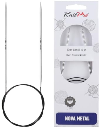 KnitPro - KnitPro Nova (40 cm x 3,00 mm) fasta rundstickor - 1 enhet
