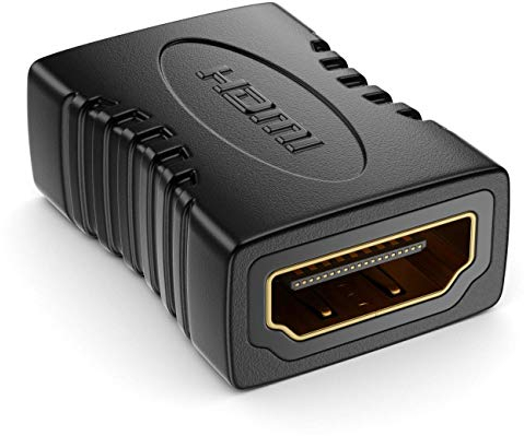 deleyCON MK183 - Acoplador/ adaptador conector hembra HDMI a hembra HDMI, chapados en Oro