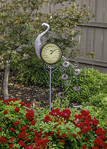 Poolmaster 54581 Gartenstecker für den Außenbereich, Pfau, mehrfarbig