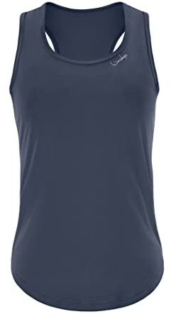 Winshape Damen Functional Light and Soft Tanktop Aet128ls, Ultra Style Trägershirt Cami Shirt, Anthrazit, M EU