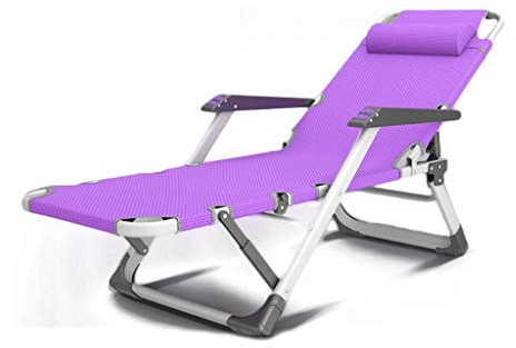 Gartenmöbel-Sets, Sonnenliege, klappbarer Lounge-Stuhl, Sonnenbaden, Camping, Gartenstühle, klappbar, Schwerkraft-Liegestuhl, Liegestuhl, verstellbar, wasserdicht, Chaiselongues, Metall, für Büro im