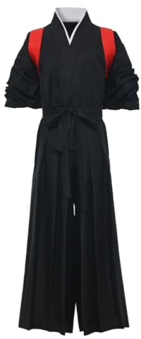Japansk samuraj kimono hakama-uniform traditionell Aikido Kendo kampsport anime-kostym