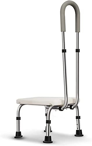 Pédales de sécurité avec mains courantes – Marchepieds de baignoire réglables en hauteur, repose-pieds médicaux antidérapants, marches de douche, aide à la mobilité pour personnes âgées et handicapées