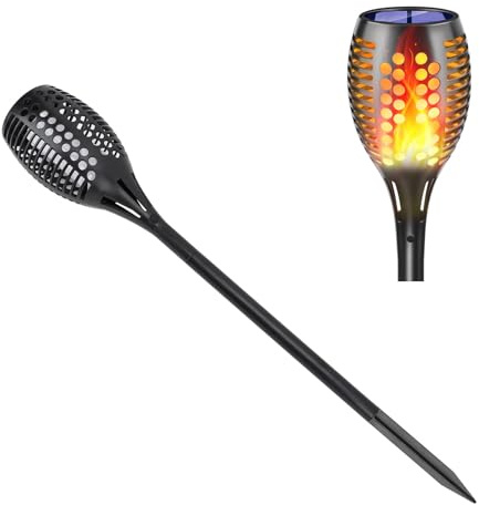 Outdoor Solar Lights, 96 LED Flickering Flames Torch Lights Solar Spotlights Landscape Decoration Solar Powered Outdoor Lights for Outside Yard Patio Lawn Garden Decor