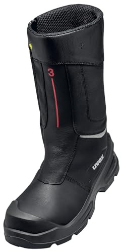 Uvex 3 quatro Stivali invernali alti S3 – Scarpe antinfortunistiche – Robusti e leggeri stivali di sicurezza con suola resistente al taglio – Fodera calda – Protezione anti-perforazione – Larghezza 11