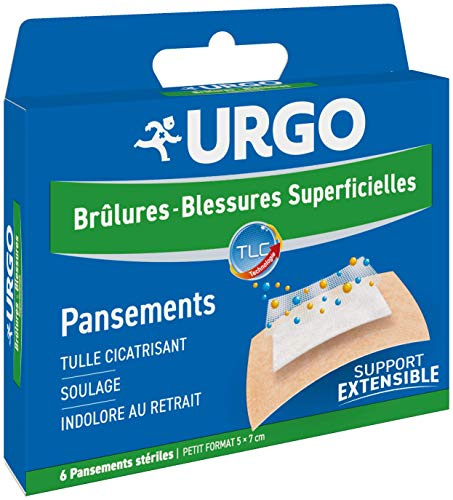 Urgo Verbrennungen und oberflächliche Verletzungen, 6 dehnbare Pflaster