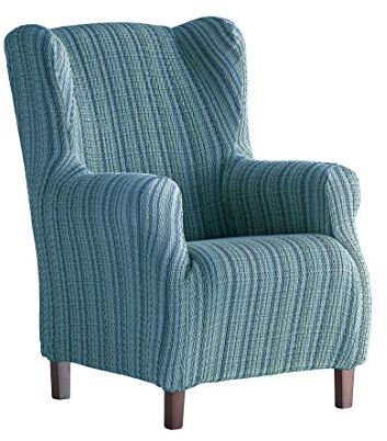 Martina Home Sesselhusse, elastisch Ohrensessel 33x42x8 cm blau