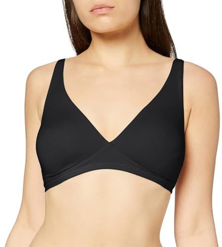 HANRO Damen Cotton Sensation Soft Cup Bügelloser BH, Schwarz (Black 0019), 75A
