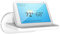 Cozycase Soporte de Pared para Show 8 - estantes flotantes para Google Nest Hub MAX y Otros Altavoces Bluetooth, ahorrando Espacio en el mostrador de la Cocina del baño-Blanco