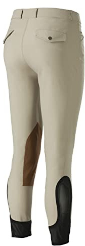 Equinavia Erik Mens Traditional Knee Patch Show Breeches | Horse Riding Pants - Tan - 30