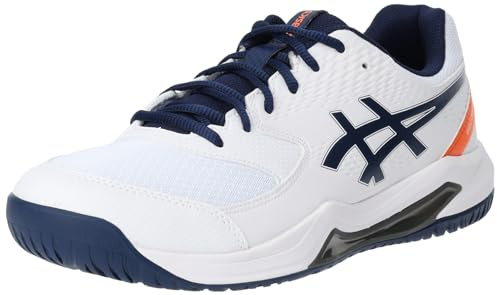 Asics Homme Gel-Dedicate 8, White Black, 40.5 EU