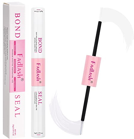 Colle Cils Lash Bond et Seal FADLASH Cluster Individuels Bond & Seal Adhesif Cils 48-72h Colle Faux Cils Colle pour Cils + Scellant