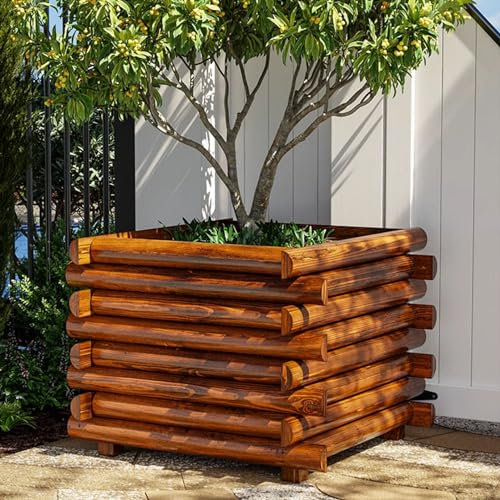 Preferspace Letto da giardino da esterno, cassette da giardino, letti per piantare in legno per giardinaggio, ortaggi e fiori, facile da installare