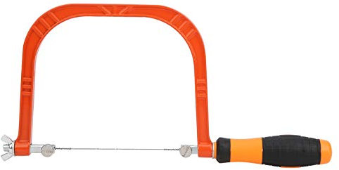 Mini Scie à Chantourner Manuelle, Outils Manuels de Coupe du Bois Réglables en Alliage D'aluminium, avec Joints Métalliques