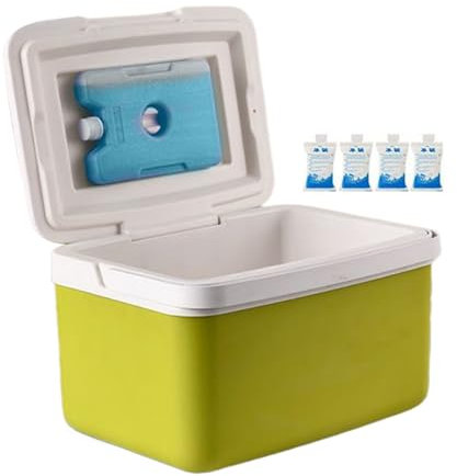 15L Portable Car Fridge Freezer, Cool Box, Fridge-freezers, PP+PE+ Insulation Material, Packing List: 1 Insulated Box + 1 Ice Box + 4 Ice Packs, For Camping Campervan, Travel, RV