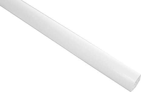 2 Mètres PVC Baguette Plastique Coin BAR Baguette en Quart-De-Rond Antichoc 10x10mm, F08