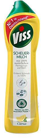 Viss Scheuermilch Citrus Putzmittel mit natürlichen Reinigungspartikeln entfernt Schmutz zu 100% (500 ml)