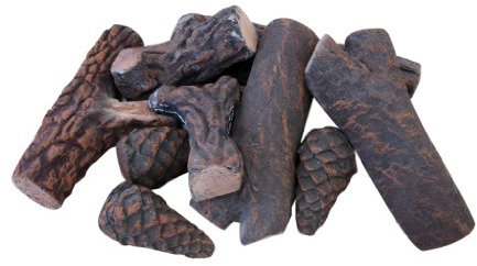 XONE Kit Legni Legnetti BioCamino 9 Pezzi | Tronchetti Caminetto a Bioetanolo | Decori Gesso Biocamino Confezione 9 Pezzi