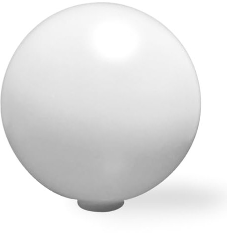 EXTRUMOL - Bola Farola Exterior - Globo de Iluminación - Polietileno - Recambio Tipo Rosca - Blanco (Blanco, 40 cm)