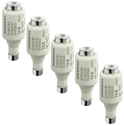 SIEMENS - x5 Stück DIAZED-Sicherungseinsatz 500V 25A