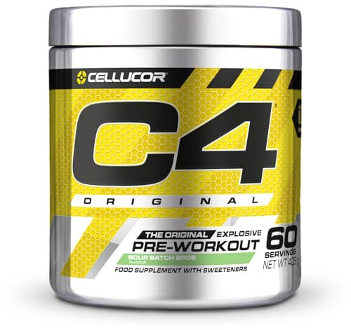 C4 Original Beta Alanine Sports Nutrition Bulk Pre Workout Powder for Men & Women | Best Pre-Workout Energy Drink Supplements | Creatine Monohydrate | Sour Batch Bros | 60 Servings