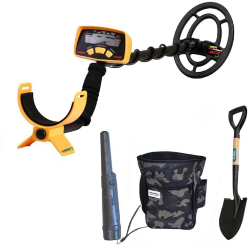 METAL DETECTOR ACE 150 GARRETT SPECIAL PACK PINPOINTER PALA DRAPER MARSUPIO EMPOTEC