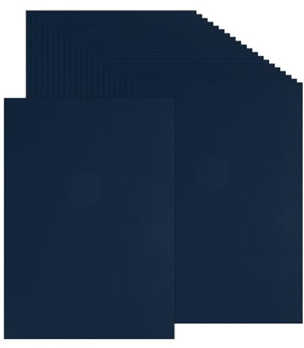 PATIKIL 50 ark färgat kartongpapper, A4 storlek 230 gsm tjockt kort lager tryckt färgat papper för gör-det-själv-hantverk scrapbooking korttillverkning festdekorationer, blå