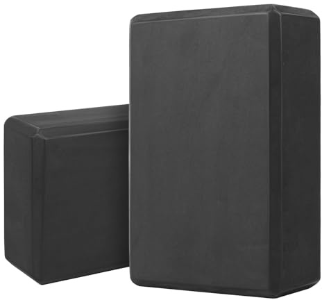 2 PzBlocchi Yoga, Blocco Yoga Blocks,Cunei per Squat,Mattoni Mattoncino per Yogas Antiscivolo, Mattone Blocchi Pilates in Schiuma EVA per Donne Uomini Pilates Fitness Esercizi(29,9 x 22,9 x 7,6 cm)