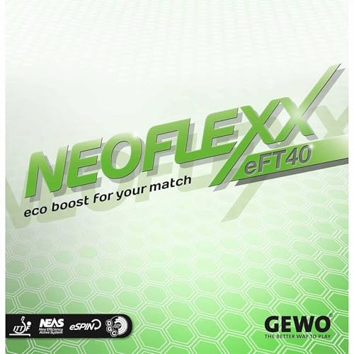 GEWO Neoflexx eFT 40 - Rivestimento per ping-pong (nero, 1,9 mm)