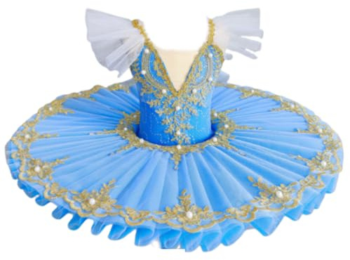 Flicka Svansjön Balett Tutu Kjol Baletttävlingskostymer | V-ringad linne med trikåer och danskläder för ballerina, gymnastik, spaghettiband, ärmlös dansoutfit