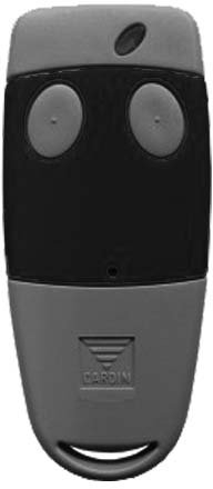 Cardin S486 QZ/2 telecomando originale 2 tasti 868 Mhz rolling code radiocomando TXQ 486200 apricancello grigio, sostituisce modello rosso