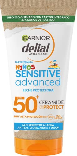 Garnier Delial Niños Sensitive Advanced Leche Solar Formato Viaje Ip50 - 50 ml