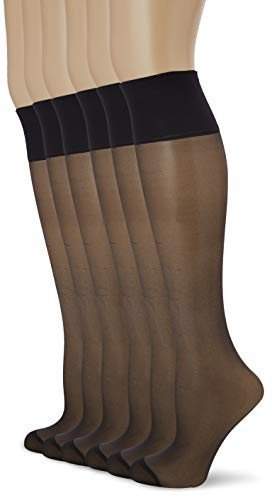 Dim BEAUTY RESIST Chaussettes montantes Femme 20 DEN Noir (Noir 0hz) Taille unique (Taille fabricant:35/41) lot de