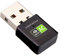 Adaptador Antena WiFi USB - Mini Receptor Dual Band 2.4G/5GHz AC 600Mbps, Antena WiFi para PC Sobremesa, Portatil, Tablet - Realtek Soporta Windows Sin Drivers (Driver Free) Inivech
