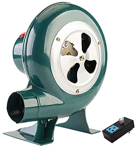 Ventilatore Elettrico a velocità Variabile 220V con Regolatore, Ventilatore per Camino Barbecue - Ventilatore Centrifugo per Barbecue