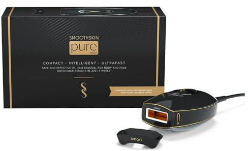 SmoothSkin Pure Mini IPL Laser Hair Removal Device, Long-Lasting, for Body & Facial Hair Removal, Alternative to Laser Hair Removal, Bikini Shaver & Epilator, with Precision Head for Small Areas