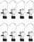 QWORK® 8 Stück Edelstahl Wäsche Haken rutschfest Kleiderbügel Clip Stiefel Aufhänger Schrank Veranstalter für Hosen Schuhe Mützen Handtuch