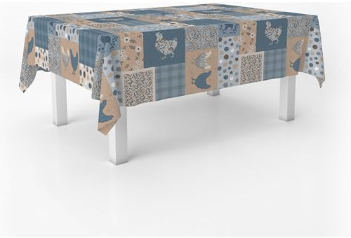 ECOMMERC3 | Mantel Hule Mesa Rectangular Tamaño 100x140 cm Estilo, Durabilidad y Fácil Limpieza para tu Mesa - Mantel Hule Antimanchas e Impermeable
