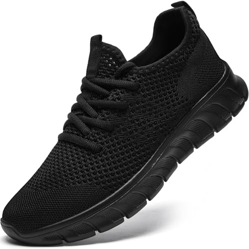 GDEKLO Running Shoes for Women Sneakers Tennis Non Slip Walking Gym Black Workout Athletic Comfortable Size 8.5 Fashion Sport Casual Shoe