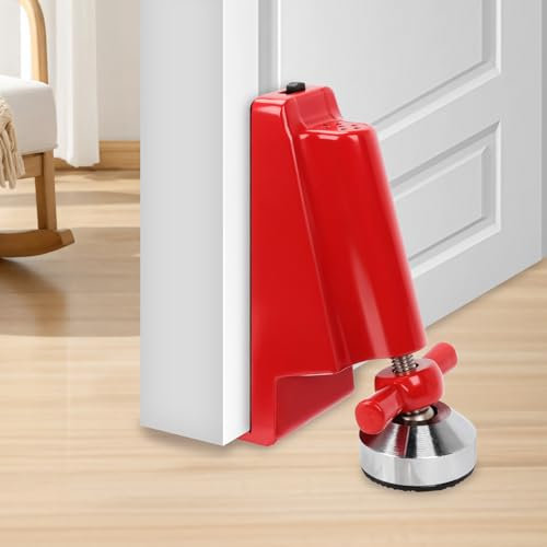 Bloque Porte avec Fonction Alarme, Antidérapante Bloqueur de porte avec Alarme de 80DB, Bloqueur Sécurité Porte d'Entrée, Butoir de Porte Alarme Portable pour la Protection Personnelle des Hôtels